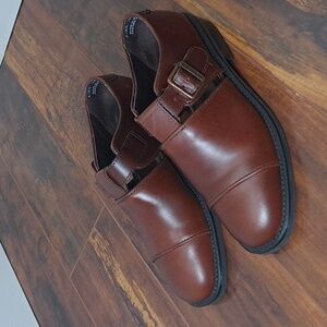 G.H. Bass & Co. Brown Leather Oxfords Sandal Mary Jane Loafer Low Heel Classic 7